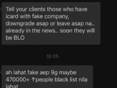 网友求助 ：这个信息的意思就是假AEP的9g 会有40多万的签证会被拉黑！