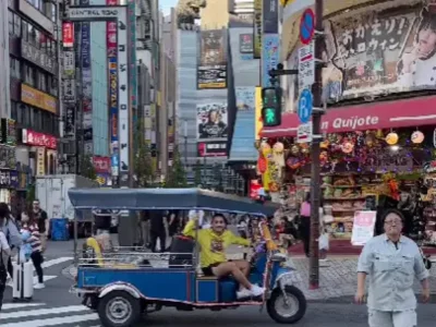 日本男子爱上嘟嘟车！从泰国订购后在东京免费接客