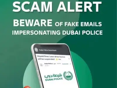 迪拜警方提醒居民警惕交通罚款诈骗