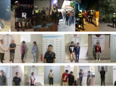 上周柬埔寨全国打击54起刑事案件，逮捕76人！