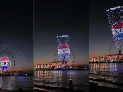 百事可乐新标志出现在迪拜最大摩天轮上
