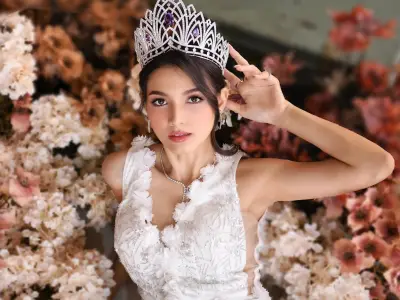 选美宠儿——克里斯蒂娜，荣获2024老挝跨国小姐冠军，混血美女天花板，实至名归！