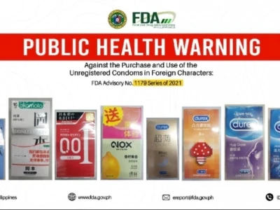 菲律宾食药局警告公众勿购买未经注册外文避孕套