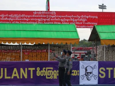 国际禁毒日，直击缅甸销毁毒品现场
