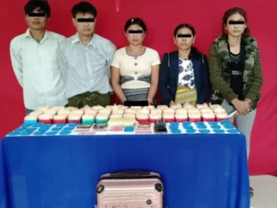 缅甸缉毒警在多地破获毒品大案！1名涉案女子将毒品藏在狗熊玩偶内