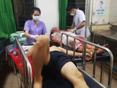 网友爆料：老挝巴色某住宅入室抢劫伤人，两中国人被砍重伤