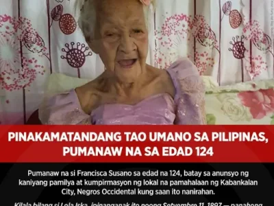 菲律宾奶奶，世界最长寿的人去世