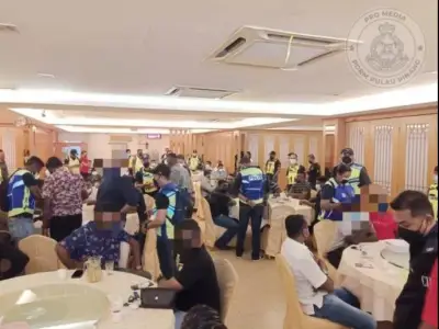 疑黑社会举行入会仪式，大马警方突袭餐厅捕40人