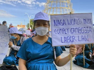 柬埔寨金界赌场员工罢工持续 警方严阵以待