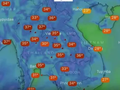 热热热！全境高温，最高达37°，老挝空气质量严重下降