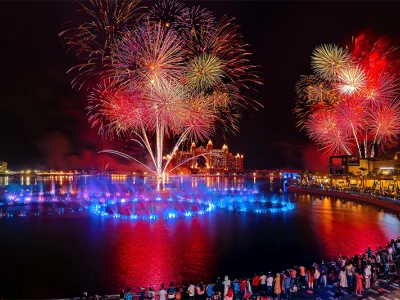 2022开斋节：迪拜烟花秀、哈利法塔灯光秀+喷泉秀来啦