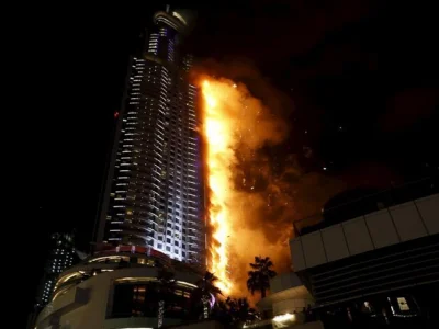还记得2015年跨年那场大火吗？迪拜：保险公司在火灾案中损失12.5亿迪拉姆