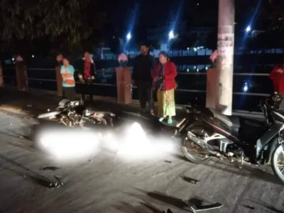 掸邦景栋发生交通事故致摩托车上2人受伤，肇事车辆逃逸