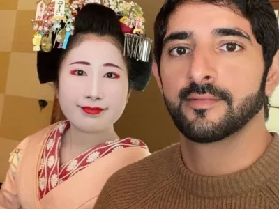 与艺妓合影！迪拜王储哈姆丹分享日本旅行照片