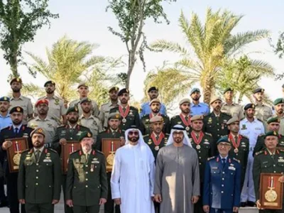 阿联酋总统出席武装部队统一47周年庆祝活动