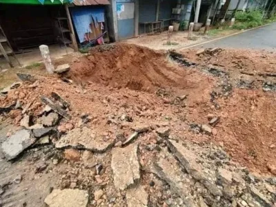 妙瓦底战斗激烈！缅军挖断高加力-亚洲公路连接路段！