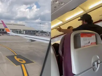 泰国航班起飞前一刻：男子大闹机舱，要求飞机掉头取回行李