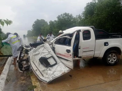 昨天，缅甸仰曼高速连发两起车祸，事故原因都是同一个