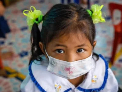 柬埔寨五岁以下儿童，因空气污染死亡率高！