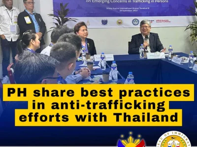 菲律宾移民局向泰国分享反人口贩运工作最佳实践