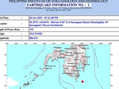 菲律宾棉兰佬岛南部发生6.4级地震