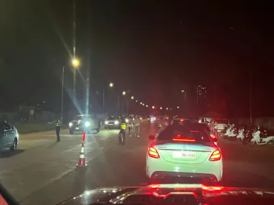 读者反馈：目前，中国城附近道路正在设卡夜查